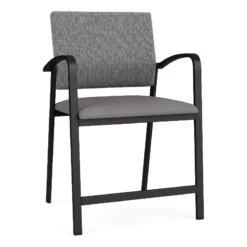 Lesro Newport 24.5" Polyurethane Reception Wide Hip Chair In Black -CYMAX Sales 2699037 L