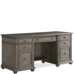 Riverside Furniture Sloane Updated Classic Wood Credenza In Gray Wash -CYMAX Sales 2701137 2 L