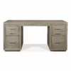 Riverside Furniture Prelude Wood Executive Desk In Casual Taupe Tan -CYMAX Sales 2701153 L