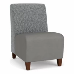 Lesro Siena Polyurethane Lounge Reception Armless Guest Chair In Brown/Walnut 34 Lesro Siena Polyurethane Lounge Reception Armless Guest Chair In Brown/Walnut -CYMAX Sales 2701656 L 1