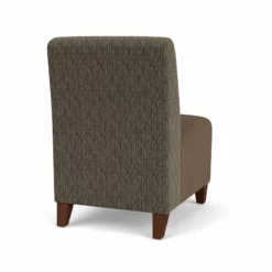 Lesro Siena Polyurethane Lounge Reception Armless Guest Chair In Brown/Walnut 24 Lesro Siena Polyurethane Lounge Reception Armless Guest Chair In Brown/Walnut -CYMAX Sales 2701907 2 L 1