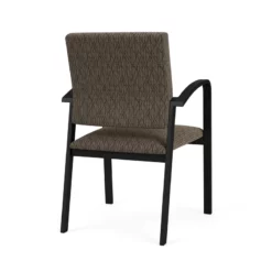 Lesro Newport 18.5" Fabric Waiting Reception Guest Chair In Navy/Black -CYMAX Sales 2702706 2 L