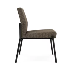Lesro Mystic Fabric/Metal Reception Armless Guest Chair In Black/Black 35 Lesro Mystic Fabric/Metal Reception Armless Guest Chair In Black/Black -CYMAX Sales 2702714 1 L