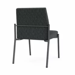 Lesro Mystic Fabric/Metal Reception Armless Guest Chair In Charcoal/Blue 39 Lesro Mystic Fabric/Metal Reception Armless Guest Chair In Charcoal/Blue -CYMAX Sales 2702717 2 L 3