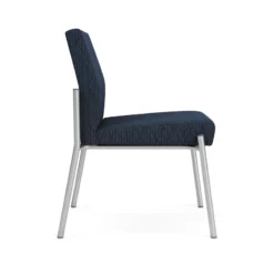 Lesro Mystic Fabric/Metal Reception Armless Guest Chair In Silver/Blue 41 Lesro Mystic Fabric/Metal Reception Armless Guest Chair In Silver/Blue -CYMAX Sales 2702720 1 L
