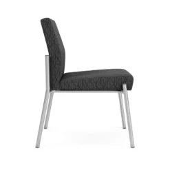 Lesro Mystic Fabric/Metal Reception Armless Guest Chair In Silver/Blue 38 Lesro Mystic Fabric/Metal Reception Armless Guest Chair In Silver/Blue -CYMAX Sales 2702721 1 L