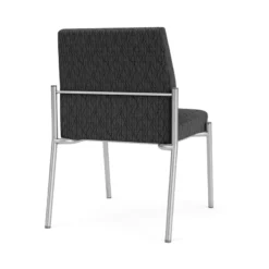 Lesro Mystic Fabric/Metal Reception Armless Guest Chair In Silver/Blue 39 Lesro Mystic Fabric/Metal Reception Armless Guest Chair In Silver/Blue -CYMAX Sales 2702721 2 L