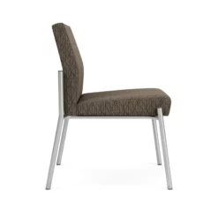 Lesro Mystic Fabric/Metal Reception Armless Guest Chair In Silver/Blue 35 Lesro Mystic Fabric/Metal Reception Armless Guest Chair In Silver/Blue -CYMAX Sales 2702754 1 L