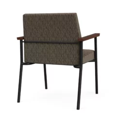Lesro Mystic Fabric/Metal Reception WideGuest Chair In Black/Navy 36 Lesro Mystic Fabric/Metal Reception WideGuest Chair In Black/Navy -CYMAX Sales 2702758 2 L