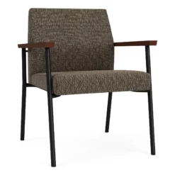 Lesro Mystic Fabric/Metal Reception WideGuest Chair In Black/Navy 34 Lesro Mystic Fabric/Metal Reception WideGuest Chair In Black/Navy -CYMAX Sales 2702758 L