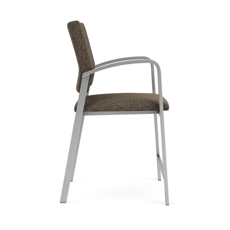 Lesro Newport 24.5" Fabric Waiting Reception Hip Chair In Blue/Silver 16 Lesro Newport 24.5" Fabric Waiting Reception Hip Chair In Blue/Silver - Image 14