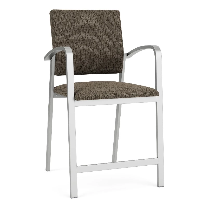 Lesro Newport 24.5" Fabric Waiting Reception Hip Chair In Blue/Silver 15 Lesro Newport 24.5" Fabric Waiting Reception Hip Chair In Blue/Silver - Image 13