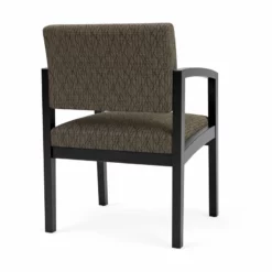 Lesro Lenox Wood Fabric Reception Guest Chair In Open House Navy/Black 36 Lesro Lenox Wood Fabric Reception Guest Chair In Open House Navy/Black -CYMAX Sales 2702928 2 L 1
