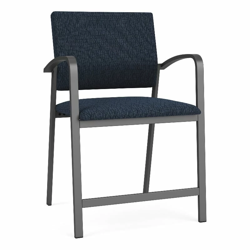 Lesro Newport 24.5" Fabric & Steel Reception Hip Chair In Gray And Charcoal 21 Lesro Newport 24.5" Fabric & Steel Reception Hip Chair In Gray And Charcoal - Image 19