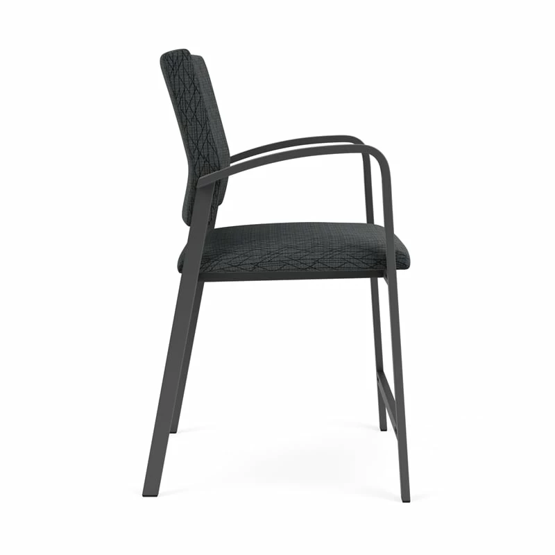 Lesro Newport 24.5" Fabric & Steel Reception Hip Chair In Gray And Charcoal 19 Lesro Newport 24.5" Fabric & Steel Reception Hip Chair In Gray And Charcoal - Image 17