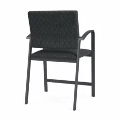 Lesro Newport 24.5" Fabric & Steel Reception Hip Chair In Gray And Charcoal 39 Lesro Newport 24.5" Fabric & Steel Reception Hip Chair In Gray And Charcoal -CYMAX Sales 2702937 2 L 1
