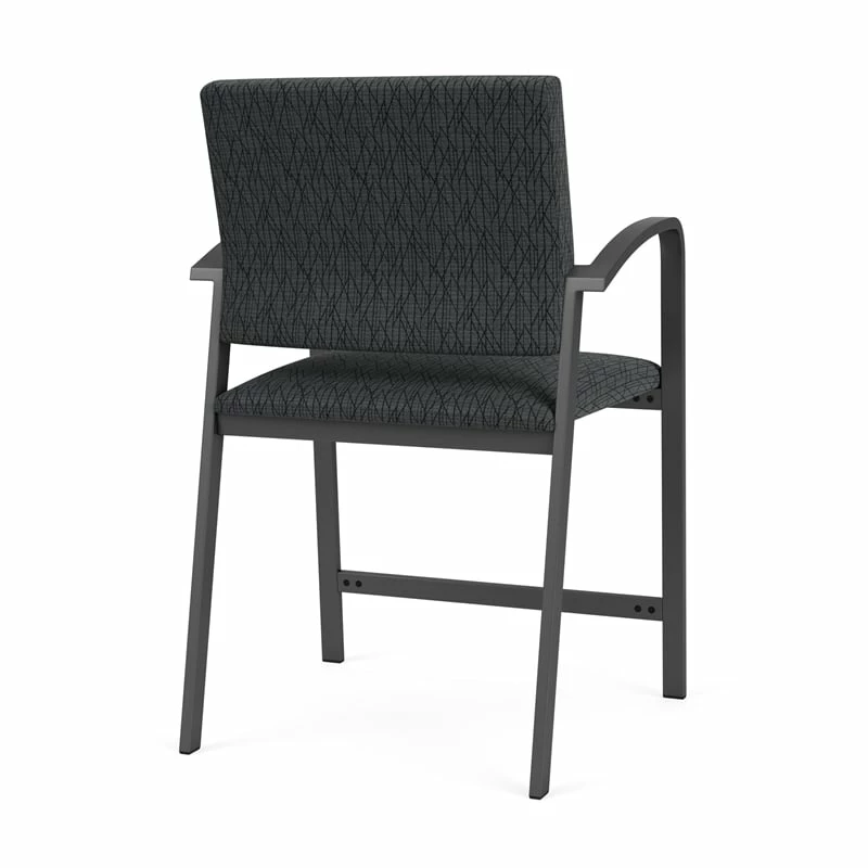 Lesro Newport 24.5" Fabric & Steel Reception Hip Chair In Gray And Charcoal 20 Lesro Newport 24.5" Fabric & Steel Reception Hip Chair In Gray And Charcoal - Image 18