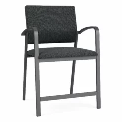 Lesro Newport 24.5" Fabric & Steel Reception Hip Chair In Gray And Charcoal 37 Lesro Newport 24.5" Fabric & Steel Reception Hip Chair In Gray And Charcoal -CYMAX Sales 2702937 L 1