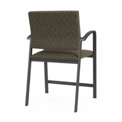 Lesro Newport 24.5" Fabric & Steel Reception Hip Chair In Gray And Charcoal 36 Lesro Newport 24.5" Fabric & Steel Reception Hip Chair In Gray And Charcoal -CYMAX Sales 2702938 2 L 1
