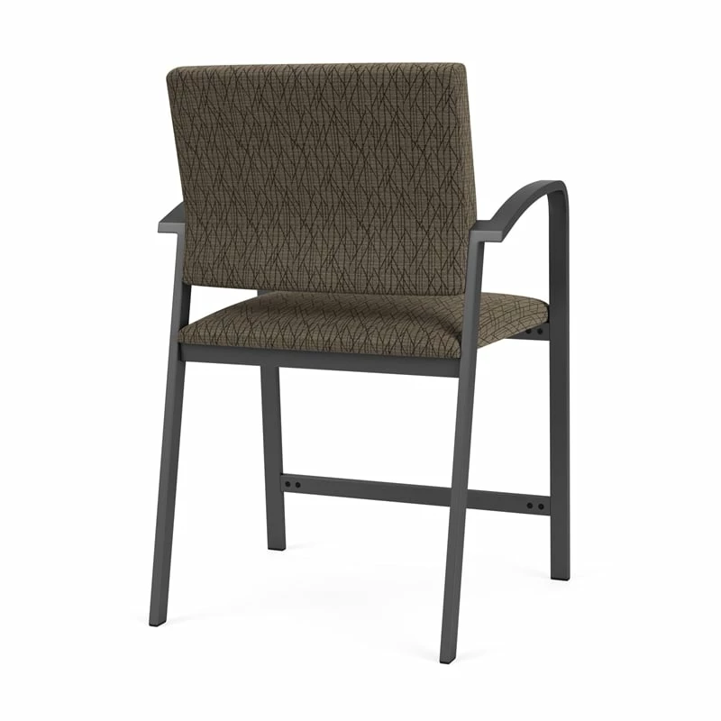 Lesro Newport 24.5" Fabric & Steel Reception Hip Chair In Gray And Charcoal 17 Lesro Newport 24.5" Fabric & Steel Reception Hip Chair In Gray And Charcoal - Image 15