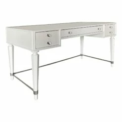 Home Square 2-Piece Set With Writing Desk And Rolling File In White 8 Home Square 2-Piece Set With Writing Desk And Rolling File In White -CYMAX Sales 2709387 1 L