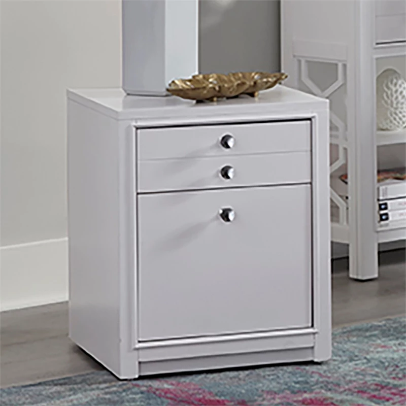 Home Square 2-Piece Set With Writing Desk And Rolling File In White 7 Home Square 2-Piece Set With Writing Desk And Rolling File In White - Image 5