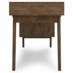 Clarkson SOLID WOOD 60" WD Desk With Side Drawers In Rustic Natural Aged Brown -CYMAX Sales 2709432 2 L