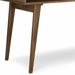 Clarkson SOLID WOOD 60" WD Desk With Side Drawers In Rustic Natural Aged Brown -CYMAX Sales 2709432 5 L
