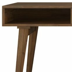 Clarkson SOLID WOOD 60" WD Desk With Side Drawers In Rustic Natural Aged Brown -CYMAX Sales 2709432 7 L