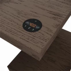 RoomAndLoft Gray Windsor Solid Wood Sit-Stand Storage Desk -CYMAX Sales 2725465 5 L