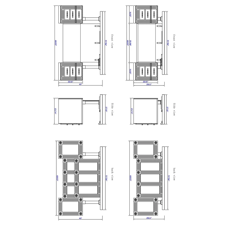 RoomAndLoft Brown Imperial Solid Wood Sit-Stand Storage Desk 3 RoomAndLoft Brown Imperial Solid Wood Sit-Stand Storage Desk