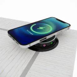 RoomAndLoft White Imperial Wood Sit-Stand Storage Desk With File Drawer Bookcase -CYMAX Sales 2725481 7 L