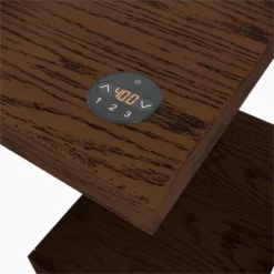 RoomAndLoft Brown Windsor Sit-Stand Storage Desk With Two File Drawer Bookcases -CYMAX Sales 2726433 5 L