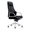 Benzara Cid Mal 24" Upholstered Fabric & Metal Office Chair In Chrome And Black