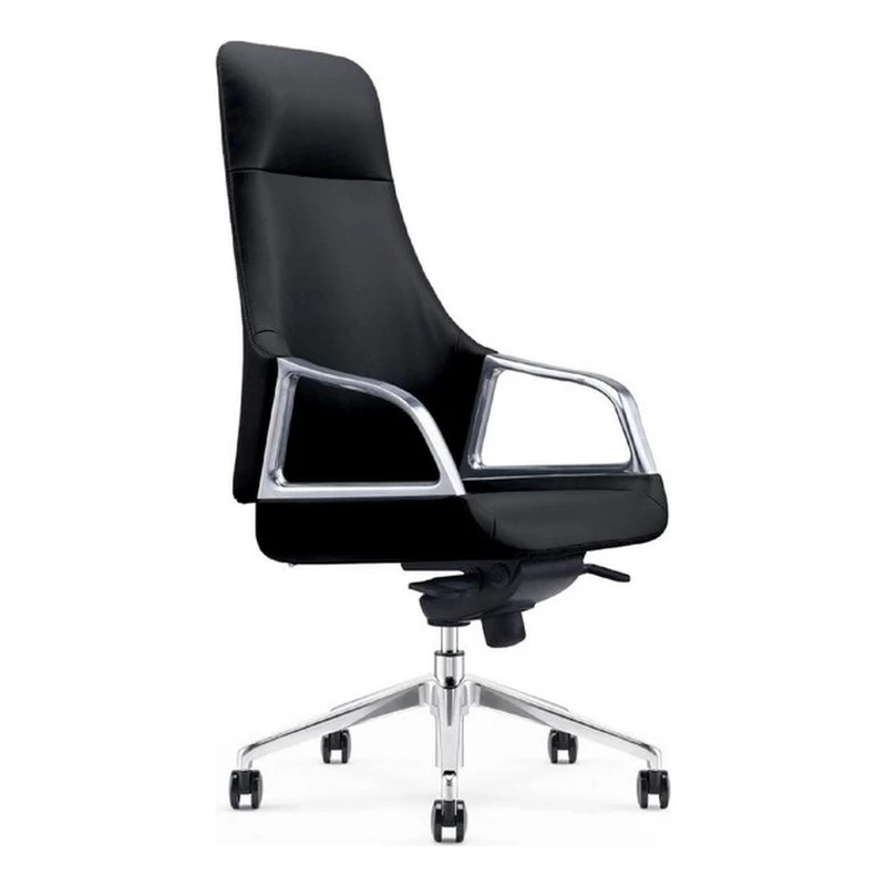 Benzara Cid Mal 24" Upholstered Fabric & Metal Office Chair In Chrome And Black 3 Benzara Cid Mal 24" Upholstered Fabric & Metal Office Chair In Chrome And Black