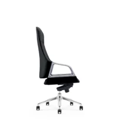 Benzara Cid Mal 24" Upholstered Fabric & Metal Office Chair In Chrome And Black 11 Benzara Cid Mal 24" Upholstered Fabric & Metal Office Chair In Chrome And Black -CYMAX Sales 2727609 3 L