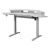Kowo K314 Corner Electric Height Adjustable Wood Standing Desk In White -CYMAX Sales 2729911 L