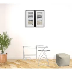 'HomeRoots '51" Clear Glass And White Metal L Shape Computer Desk -CYMAX Sales 2734211 1 L