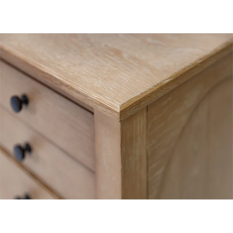 Modern Wood Credenza Wood Office Desk Writing Fully Assembled Light Brown 5 Modern Wood Credenza Wood Office Desk Writing Fully Assembled Light Brown - Image 3