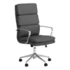 Padded Panel Back Office Chair With Horizontal Stitching Gray 2 Padded Panel Back Office Chair With Horizontal Stitching Gray -CYMAX Sales 2737836 L