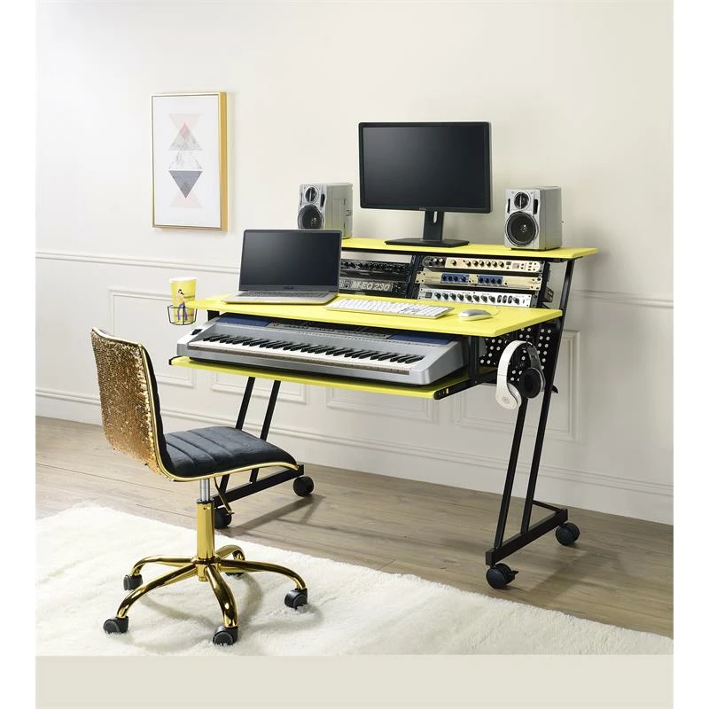 Home Square 2-Piece Set With Office Chair And Recording Studio Desk 7 Home Square 2-Piece Set With Office Chair And Recording Studio Desk - Image 5