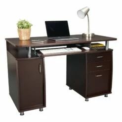 Catania Modern / Contemporary Chocolate Finish Computer Desk -CYMAX Sales 2740359 13 L
