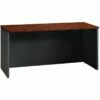 Catania Modern / Contemporary Wood Computer Desk In Classic Cherry/Black Accents -CYMAX Sales 2740479 L