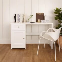 Boahaus Jeonju Modern White Computer Desk -CYMAX Sales 2742456 1 L