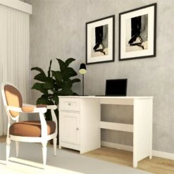 Boahaus Jeonju Modern White Computer Desk -CYMAX Sales 2742456 2 L