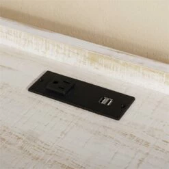 UrbanPro Modern Wood Corner Computer Desk With USB In White Finish -CYMAX Sales 2743292 4 L