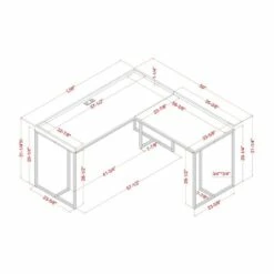 UrbanPro Modern Wood Corner Computer Desk With USB In White Finish -CYMAX Sales 2743292 5 L