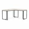 UrbanPro Modern Wood Corner Computer Desk With USB In White Finish -CYMAX Sales 2743292 L
