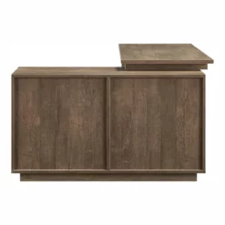 UrbanPro Reversible Transitional Wood L-Shape Desk In Walnut Oak -CYMAX Sales 2743293 4 L