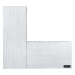 UrbanPro Modern Wood 2-Piece Writing Desk Set In White Finish -CYMAX Sales 2743296 5 L